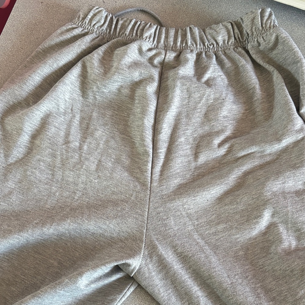 Gray Kids Jogger Pants with Butterfly Patch - Picture 5 of 6